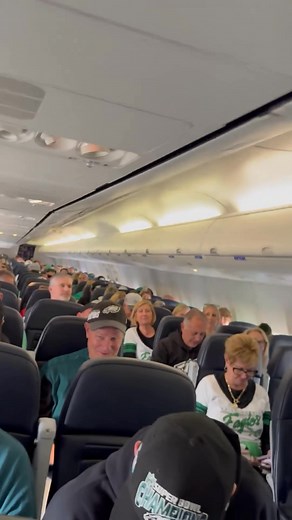 485K views · 11K reactions | Eagles fans take over the plane to Green Bay. ✈️ | Sportsradio WIP | Facebook