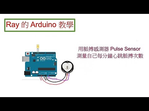 用脈搏感測器 Pulse Sensor ，測量自己每分鐘的心跳脈搏次數。