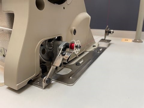 Winding a bobbin on an Industrial Juki