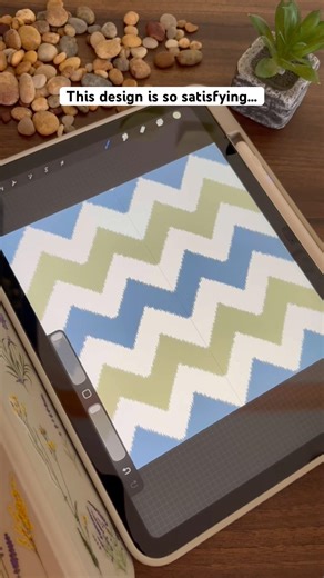 Watch this simple design transform into a seamless Ikat pattern #shorts