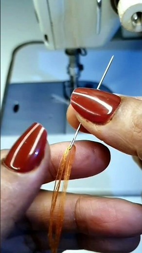 EASY Way to Thread a Needle with 4 Fold Thread #handmade #trendy