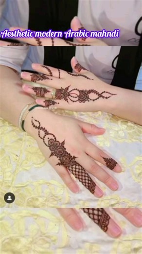 new aesthetic Arabic modern mahndi design ll mahndi design simple ll cone mahndi design #mahendi#yt