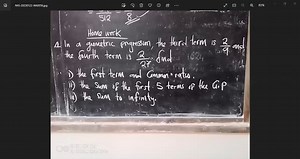 Mathematics - Geometric Progression | HMT Academy GCE Centre