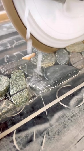 Pebbles in Linear Drain Installation with 1/8” Wedi Board | Tile Construction