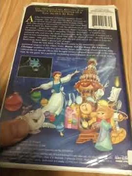 Beauty And The Beast The Enchanted Christmas 1997 Vhs Review Version 2 Ink Label Copy