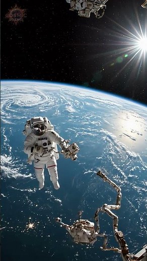 NASA Astronaut Floating in Space – Mesmerizing View!