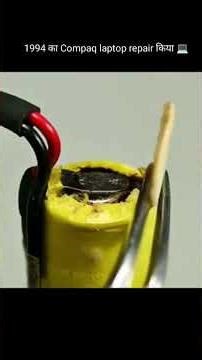 Repair 1994's Compaq laptop💻😳. #shorts #viralshorts #youtubevideos