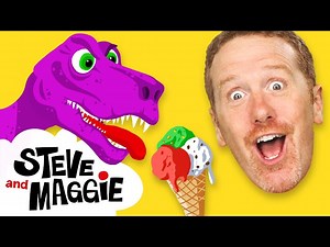 Ice Cream and Dinosaur Safari Play from Steve and Maggie for Kids | Speak English | Wow English TV - Videos For Kids