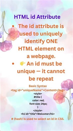html class attribute #codeflow #codingshorts #coding ‪@CodeVibesFuel‬ follow for more