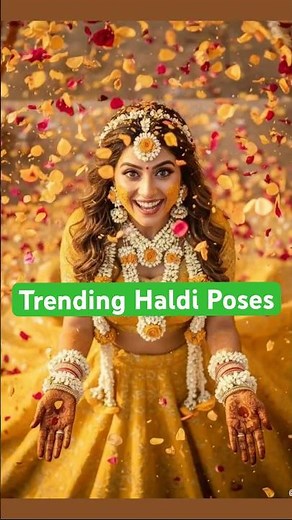 Trending Haldi Pose for Bride | Viral Haldi Poses | AI Haldi Image Ideas | Viral AI Haldi Photos