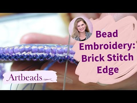 Bead Embroidery 101: Brick Stitch Edge