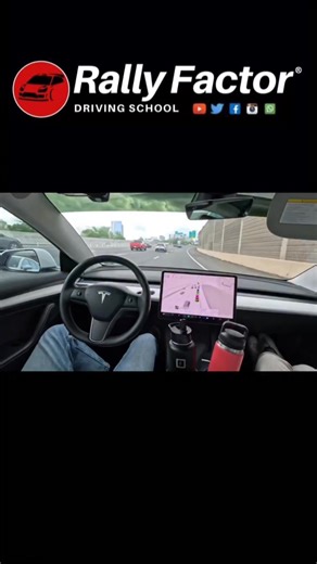 Human Reflex 1 - 0 Tesla #rallyfactor #automobile #automotive #car #tesla #fail #carlovers #reflex | Rally Factor Driving School