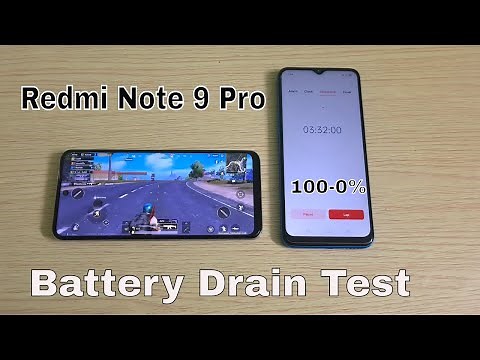 Redmi Note 9 Pro Battery Drain Test (100-0%)