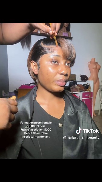 Nouvelle Session de formation Début:04 octobre Inscription 5000 Frais : 50.000 Durée : 1mois Module : pose lace frontale Pour plus de module ib #poselacefrontale#lacetutorial#formationprofessionnelle#hairstyle#makepe#douala#fyppppppppppppppppppppppp