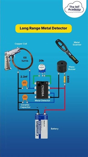 DIY Long Range Metal Detector 🔍 | Simple Electronics Project | Circuit Explained
