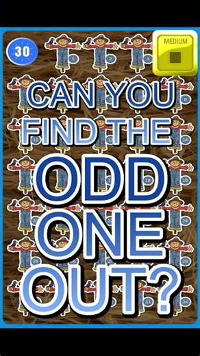 Can You Find The Odd One Out In Just 30s? - 🟡 Medium Challenge 🟡 - 🔍 Scarecrow Themed 🔍