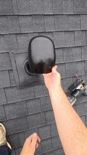 Aaron Miiller on Instagram: "The only bathroom exhaust vent cap I will use! It's the @robertsroofcap I've been installing these for a few years now and have had zero issues. In fact, we had one go through a tornado this spring. It took part of the roof deck off of the house and half the shingles, but the Roberts roof cap was still in perfect condition. That was enough for me. I don't question it. I've personally seen how well it performs. Plus it makes installation so much easier if you've alrea
