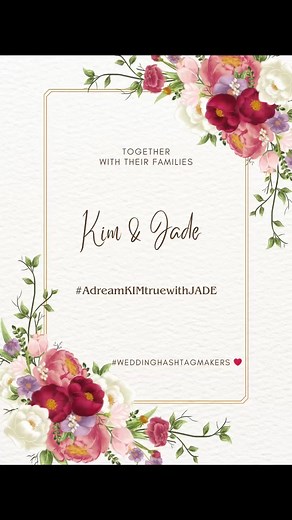 Custom Wedding Hashtags for Your Special Day