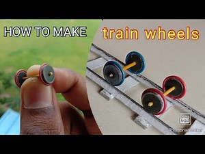 How to make train wheels at home. 8mm diameter