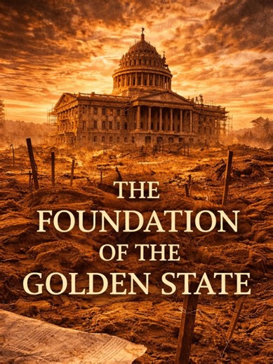 THE FOUNDATION OF THE GOLDEN STATE Hidden California History Real California History Erased Native Voices Indigenous California Truth Mission System Truth California Land Theft Gold Rush Myth #CaliforniaBuriedHistory #HiddenCalifornia #RealCaliforniaHistory #GoldenState #CaliforniaHistory The shine came last. The foundation came first.