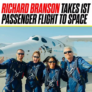 25K views · 323 reactions |  Virgin Galactic has successfully completed its first trip to space, with billionaire founder Richard Branson on the trip | Angela Yee | Facebook