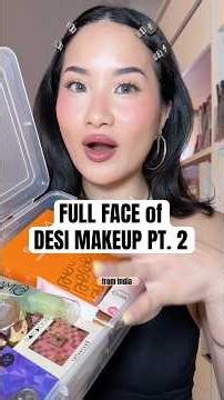 FULL FACE OF DESI MAKEUP PT. 2 #makeup #makeupreview #desi #indianmakeup