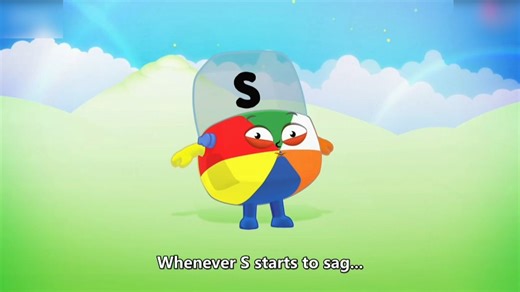 一个动画教会你字母s的拼读