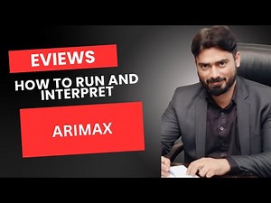 ARIMAX Model in EViews | Time Series Forecasting with Exogenous Variables| ARIMAX | Eviews | ARIMA