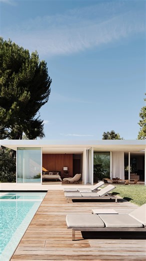 The North America Series • Video Feature • Located just west of Beverly Hills, Clear Oak is a refreshing departure from the contemporary mansions that line the streets. It has a certain presence, and unlike many homes in Los Angeles, it features the classic hallmarks of great modernist architecture. Head to the link in bio to watch the full video on The Local Project. Photography by @joefletcherphoto. Architecture, Interior Design and Styling by @woods_dangaran. Build by @dobkinconstruction. Lan