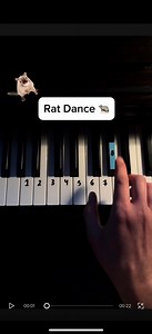 Rat Dance 🐀 #piano #ratdance #pianotutorial #tutorial #trythis #meme | Keys Tutorials