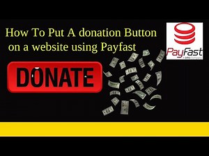 How To Put A donation Button on a website using Payfast