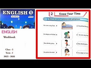 EE 5th standard English term 1 work book answers unit 2 Know your time