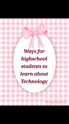STEM GIRL DIARIES on Instagram: "High school girls in STEM, this one’s for you 💻🎀 From Harvard’s CS50 to devpost hackathons and tech girl blogs, there are so many beginner-friendly ways to start learning technology without feeling overwhelmed. You don’t need to be a “coding genius” — you just need curiosity, confidence, and the right resources. These paths teach real computer science, problem-solving, AI basics, and creative tech skills while building a strong foundation for future careers in 