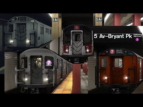 OpenBVE NYC Subway Railfanning Series "7 at 5th Avenue 1982 - Present"