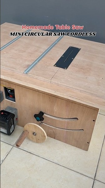 DIY Project ‼️ Homemade Table Saw dari Circular Saw Cordless #diy #woodworking