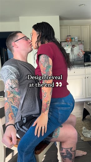 Nicole | Whimsical Tattoo Artist on Instagram: "Part 2 | Pov: You’re married to a tattoo artist 🔥 My husband is my favorite model and guinea pig when it comes to tough areas to get a shape for, different tattoo techniques, etc. Comment below if you want to see an update! #fyp #tattoo #tattooartist #femaletattooartist #couple"