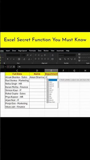 Excel Trick 90% People Don’t Know #excel