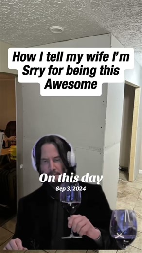 Apologizing while being awesome like Keanu 🤣 #couples #humor