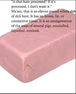 Is that ham processed? (Credit to whoever posted this on Snapchat) #funny #memes #meme #ham