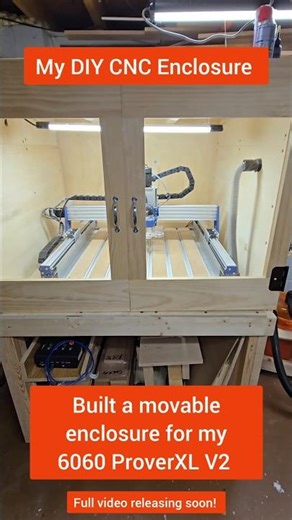 My #diy #cnc enclosure for ProverXL V2 6060! #shorts