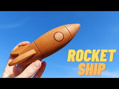 How To Make Wooden Toy Rocket Ship 🚀! | Prepare Yourself For Christmas #1 DIY Christmas Gift