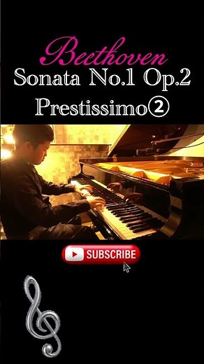 【14歳】Beethoven/ Sonata No.1 Op.2 Prestissimo ベートーヴェン/ソナタ No.1 Op2 第4楽章② #beethoven #piano #ベートーヴェン
