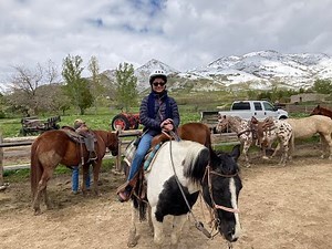 Horseback riding in majestic Utah