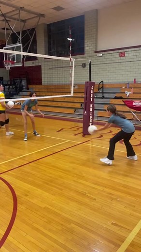 Building confidence! Teaching beginners how to stay low, shuffle, and stay focused on the ball. #staylow #volleyball #youthsports #nycsports #athletes #passing #beginnerfriendly #fyp