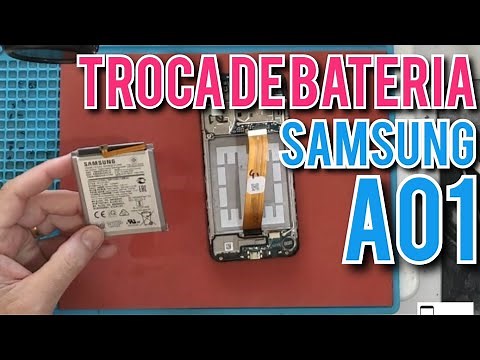 Troca de bateria A01 Samsung | Como trocar