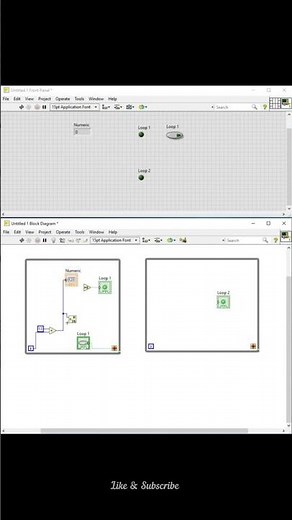Operating Parallel While Loops in LabView #shorts #shortsyoutube #labview