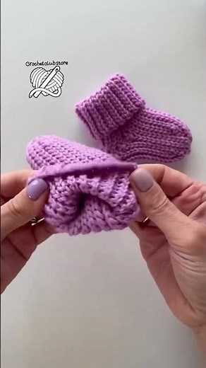 Cozy Baby Socks | Soft Ribbed Crochet for Beginners (Winter Gift Idea)