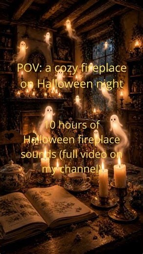 This Halloween fireplace sound is instant relaxation 🎃🔥 #deepsleep