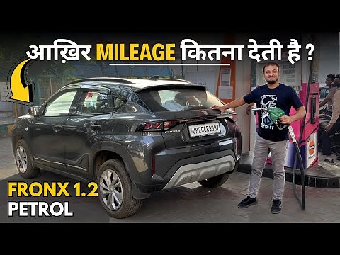 Maruti Suzuki FRONX 1.2 Petrol Mileage Test 🔥|| Real-World Fuel Efficiency Test FRONX 2025