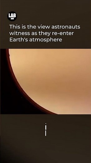 Astronauts Witness this view as they re-enter the Earth's Atmosphere!